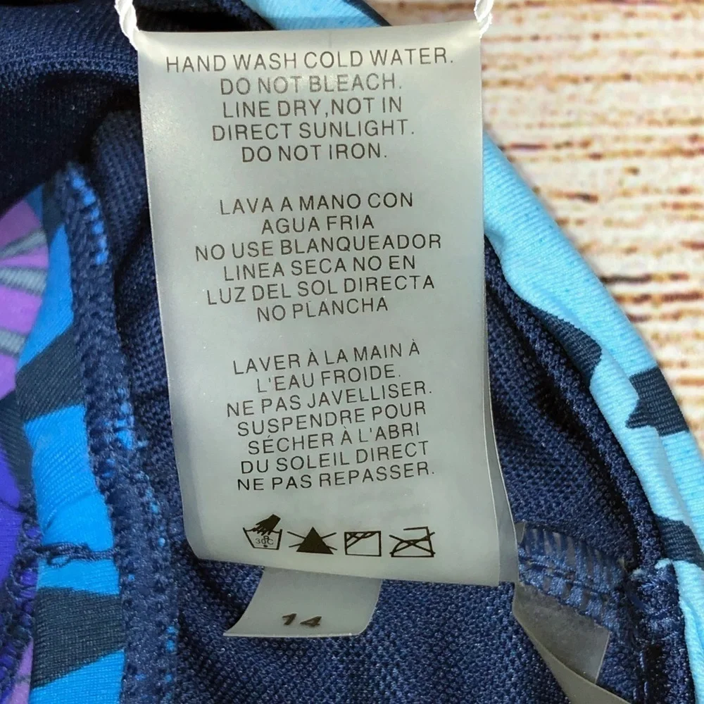 NWT Bleu Rod Beattie Fold Over Sarong Swimsuit Bikini Bottoms Size 14